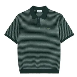 Áo Polo Nam Lacoste Regular Fit Striped Short Sleeve Sweate PH296E 132 Màu Xanh Lá Size 3