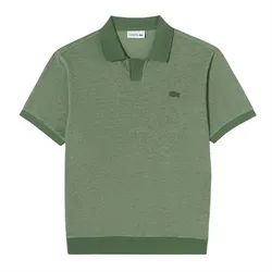Áo Polo Nam Lacoste Men's Basic Open Collar Short Sleeve Regular Fit Polo Shirt PH387E 02M Màu Xanh Green Size 3