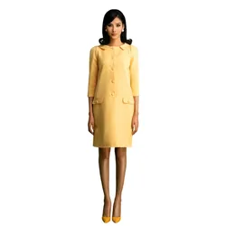Váy Suông Nữ F2 Fashion & Freedom Ruby I Can And I Will HT-D06-V-S-0121 Màu Vàng Size S
