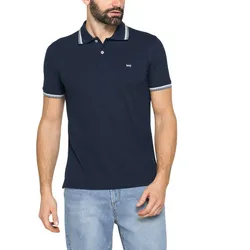 Áo Polo Nam Carrera Jeans Pique Cotton 819F0075A_687 Màu Xanh Đen Size M