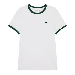 Áo Thun Nữ Lacoste Cooling Print Short Sleeve TF678E 56G 70V Tshirt Màu Trắng Size 36