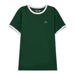 Áo Thun Nữ Lacoste Cooling Print Short Sleeve TF678E 56G 132 Tshirt Màu Xanh Lá Size 34