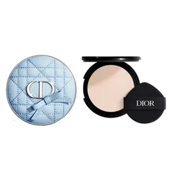 Combo Case Dior Forever Blue Bow + Lõi Phấn Nước Dior Forever Hydra Glow Cushion Tone 00N