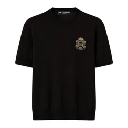 Áo Phông Nam Dolce & Gabbana D&G Cashmere GXX03Z JBCIU N0000 Màu Đen Size 48