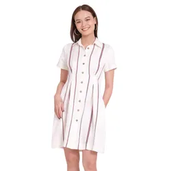 Váy Linen Nữ F2 Fashion & Freedom D374-T-S-0421 Màu Trắng Size S