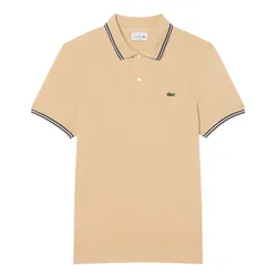 Áo Polo Nam Lacoste Regular Fit Trim Accent L.12.12 PH9875 - 8XF Màu Be Size 5