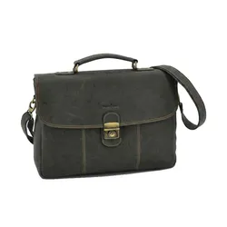 Cặp Xách Tay Nam Gianni Conti 961257-16 Màu Ghi Xám