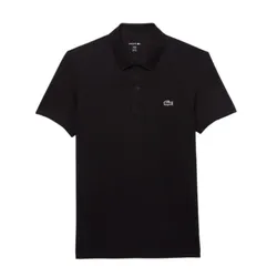 Áo Polo Nam Lacoste Regular Fit Cotton Polo Shirt DH8342 - 031 Màu Đen Size 4