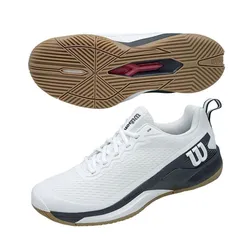 Giày Nam Pickleball/Tennis Wilson Rush Pro 4.5 TM WRS336430 Màu Trắng Xanh Size 43