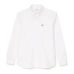 Áo Sơ Mi Nam Lacoste Regular Fit Cotton Oxford Shirt CH1911 - 001 Màu Trắng Size 41