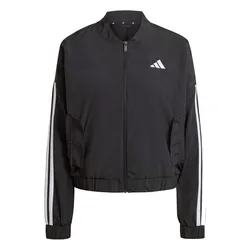 Áo Bomber Nữ Adidas Essentials 3-Stripes Lifestyle Woven Jacket Black JD5317 Màu Đen Size S