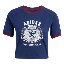 Áo Thun Nữ Adidas Baby Tee Graphic Crest JW6033 Màu Xanh Navy Size S