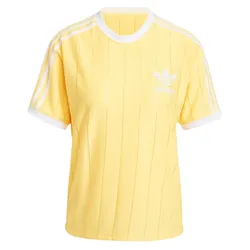 Áo Thun Nữ Adidas 3S Pinstripe Yellow IY7223 Màu Vàng Size M