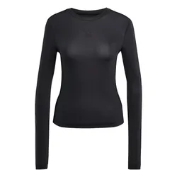 Áo Thun Dài Tay Nữ Adidas Adicolor Sheer 3-Stripes Long Sleeve Black JC5075 Màu Đen Size S