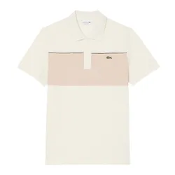 Áo Polo Nam Lacoste Regular Fit Colour-Block Piqué PH0895 - 3RR Màu Be Size 5