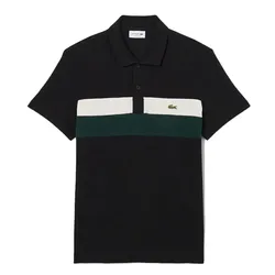 Áo Polo Nam Lacoste Regular Fit Colour Block Petit Piqué Shirt Black PH5918 6XH Màu Đen Size S
