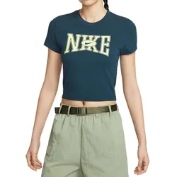 Áo Thun Nữ Nike Sportswear Slim Cropped Dark Blue HQ1710-478 Màu Xanh Đậm Size S