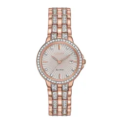 Đồng Hồ Nữ Citizen Silhouette Crystal Watch EW2348-56A Màu Vàng Hồng