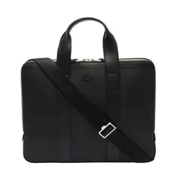 Túi Laptop Lacoste Chantaco Piqué Leather Computer Bag NH3782 - 000 Màu Đen