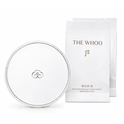 Set Phấn Nước Whoo Radiant White Moisture Cushion Foundation Kèm 2 Lõi Tone 21
