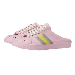 Giày Sục Nữ Gucci Ace Mule Rubber Màu Hồng Size 40