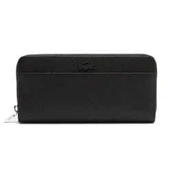 Ví Nữ Lacoste Zip Wallet Marine 166 Wallet NF4389HN Màu Đen