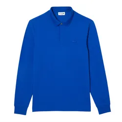 Áo Polo Dài Tay Nam Lacoste Smart Paris Regular Fit Polo Shirt PH2481-JQ0 Màu Xanh Blue Size 3