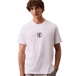 Áo Thun Nam Calvin Klein CK Embroiere Shiel Crewneck T-Shirt 4RB828G-110 Màu Trắng Size M