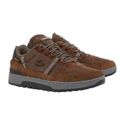 Giày Thể Thao Nam Lacoste T-Clip Winter BRW/DK GRY 48SMA0037 7B8 Màu Nâu Size 8