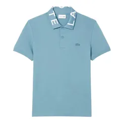 Áo Polo Nam Lacoste Slim Fit Jacquard Branded Polo Shirt PH9538 HD9 Màu Xanh Blue&nbsp;Size 6