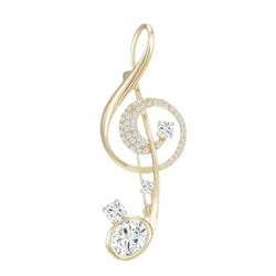 Cài Áo Nữ Meri Dream Melody BR13 Màu Vàng