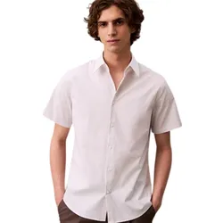 Áo Sơ Mi Nam Calvin Klein CK Stripe Slim Button-Down Shirt 40EM122 - 110 Màu Trắng Size XS
