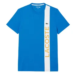 Áo Thun Nam Lacoste Men's Ultra Dry Print Branding Sport T-Shirt TH8938-GI9 Màu Xanh Blue Size 3