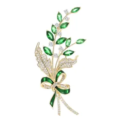 Cài Áo Nữ Meri Leaves Bouquet BR15 Màu Vàng