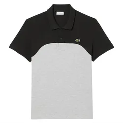 Áo Polo Nam Lacoste Regular Fit L.12.12 Colour Block Polo Shirt PH9563-LY3 Màu Đen Xám Size 3