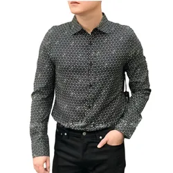 Áo Sơ Mi Dài Tay Nam Karl Lagerfeld W3204 - BLK Màu Đen Size S