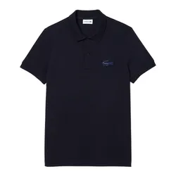 Áo Polo Nam Lacoste Regular Fit Quilted Crocodile Badge PH2100 - HDE Màu Xanh Đen Size 2