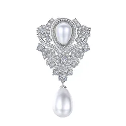 Cài Áo Nữ Meri Royal Glow BR161 Màu Bạc