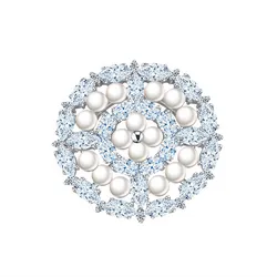 Cài Áo Nữ Meri Winter Dew Charm BR185 Màu Xanh Bạc