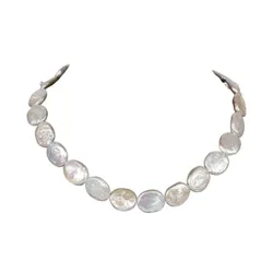 Dây Chuyền Nữ Jessica Pearl Baroque Pearl JN15 Màu Trắng Xà Cừ