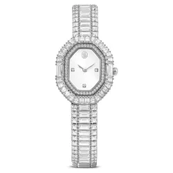 Đồng Hồ Nữ Swarovski&nbsp;Matrix Octagon Watch Baguette Cut, Metal Bracelet, Silver Tone, Stainless Steel 5724516 Màu Bạc