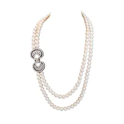 Dây Chuyền Nữ Jessica Pearl Harmony Link JN17 Màu Trắng