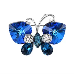 Cài Áo Nữ Meri Wings Flutter BR61 Màu Xanh Blue