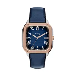 Đồng Hồ Nam Fossil&nbsp;Crosby 42 mm Three-Hand Blue Leather Watch FS6149 Màu Xanh Navy