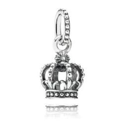 Hạt Vòng Charm Pandora Noble Splendor Crown Dangle 791376 Màu Bạc