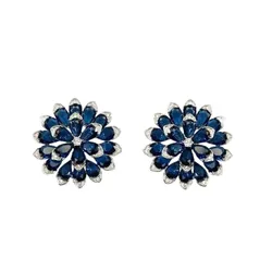 Khuyên Tai Nữ Kya Jewel Azure Bloom KE18 Màu Xanh Lam