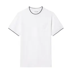 Áo Thun Nam Lacoste Ultra Dry Tennis Heritage Badge T-Shirt TH0209 001 Màu Trắng Size 3