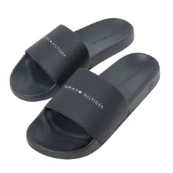 Dép Nam Tommy Hilfiger Flip-Flops Hilifger NYC Pool Slide Màu Đen Size 42