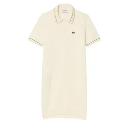 Váy Polo Nữ Lacoste Beige Cotton Polo Dress EF3585-00-I84 Màu Be Size 38