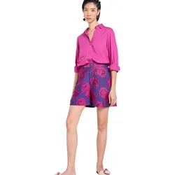 Quần Short Nữ F2 Fashion & Freedom  Tender Drit QS90-HONG TIM-S-0524 Màu Hồng Tím Size S